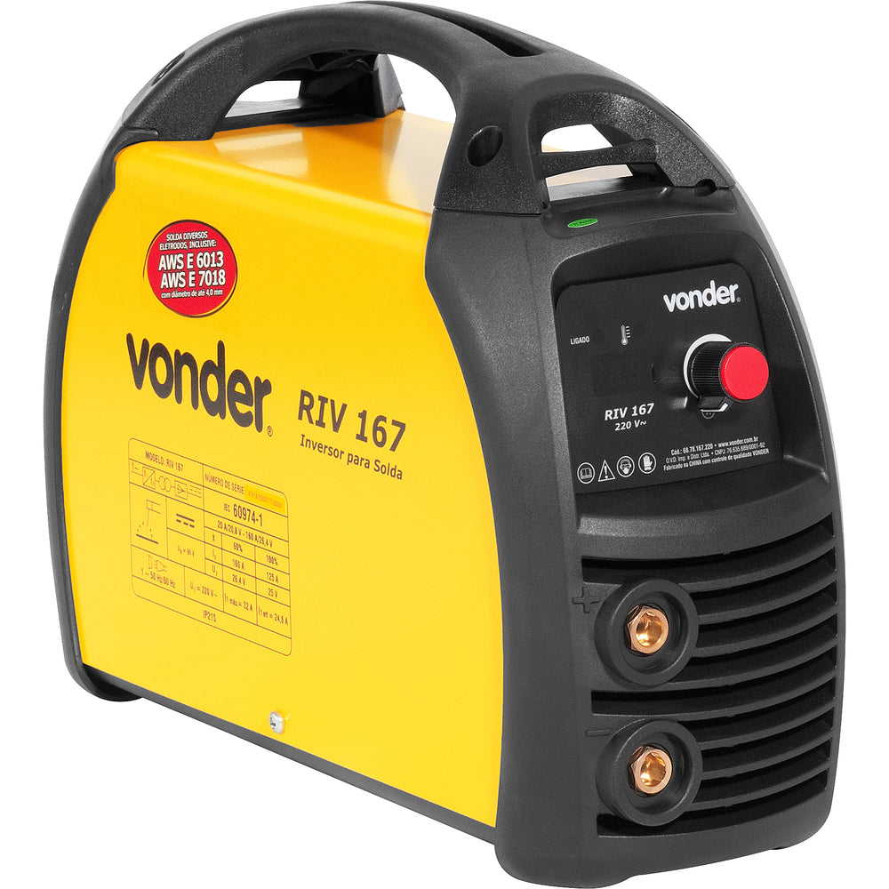 Inversor Digital Para Solda 220V Riv 167 - Vonder