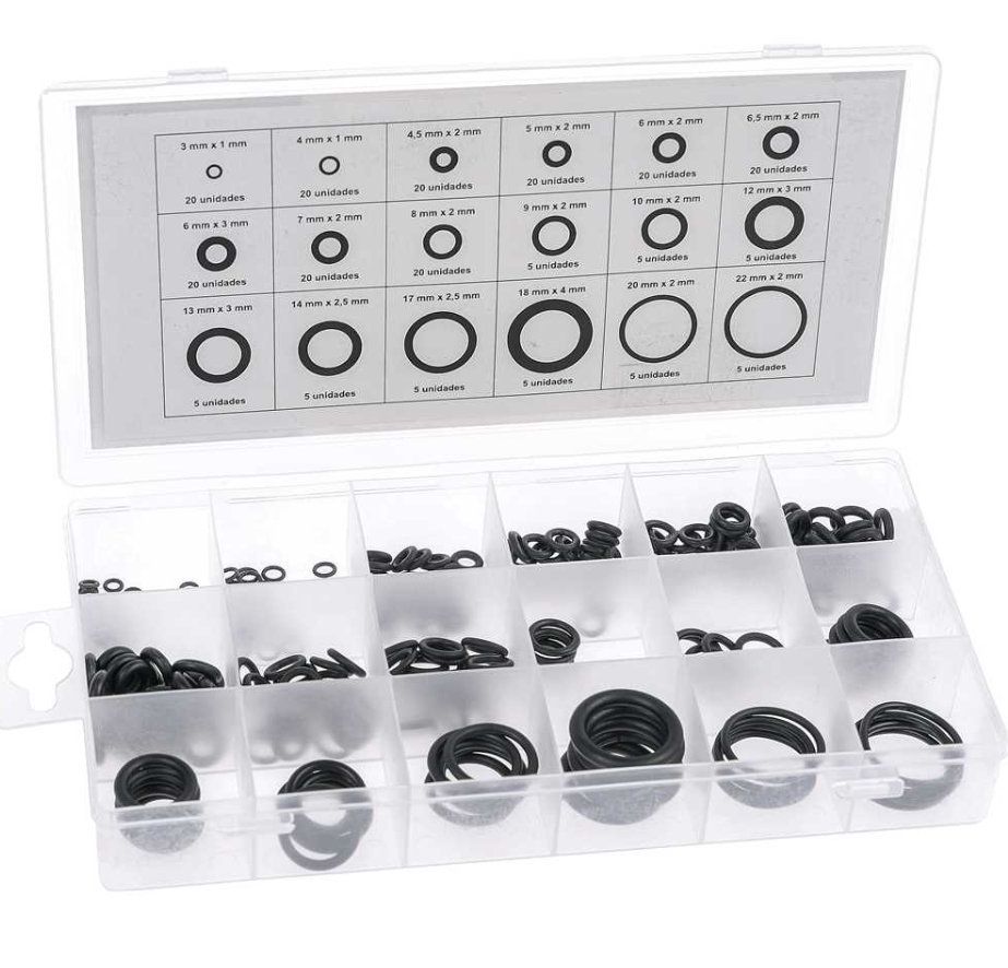 Jogo Anéis Vedação/Oring Maleta Com 225Pc Vonder