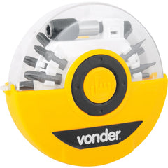 Jogo Bits/Ponteiras Vonder com 26 peças Encaixe 1/4