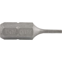 Jogo Bits Ponteiras Encaixe 1/4'' T6 x 25mm 5 peças Vonder