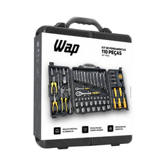 Kit De Ferramentas WAP WF M110 110 Peças e Maleta de Armazenamento