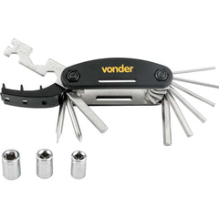 Jogo de ferramentas para bicicleta com 7 peças Vonder