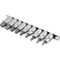 Jogo Soquete Sextavado 1/2'' 3/16-5/8'' Com 9 Pecas Vonder