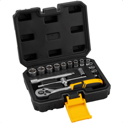 Jogo de Soquetes Sextavado Encaixe 1/4" 16 Peças Vonder