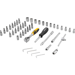 Jogo de Soquetes Sextavados Encaixe 1/4" 46 Peças Vonder