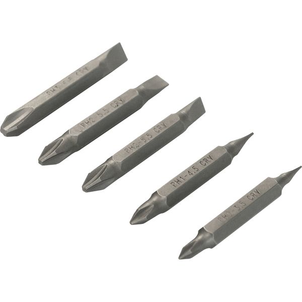 Jogo Bits/Ponteira Crv com 5 peças Pontas Duplas Vonder