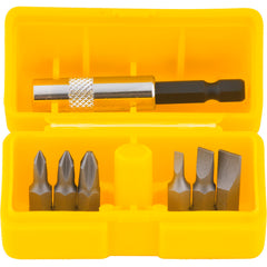 Jogo bits ponteiras 1/4" com 7 peças cromo vanádio - Vonder