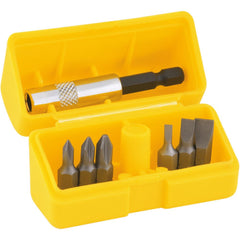 Jogo bits ponteiras 1/4" com 7 peças cromo vanádio - Vonder
