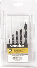 Jogo Broca 3 Pontas Aço Carbono 3 À 8mm Madeira 5 P Vonder