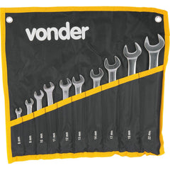Jogo Chave Combinada 6-22mm Cromo Vanádio Cromada 10 Vonder