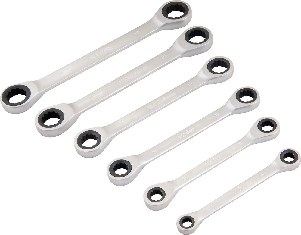 Jogo chave estrela c/ catraca 8-19mm vanád. c/ 6 pç Vonder