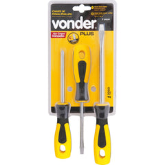 Jogo chave fenda e philips vanád. cabo anatômico c/ 3 pçPlus