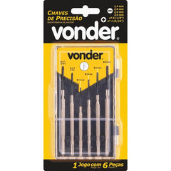 Jogo chave fenda philips precisão relojoeiro 6 pç Vonder