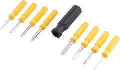 Jogo chave fenda e philips mini cromo vanádio c/ 9 pç Vonder