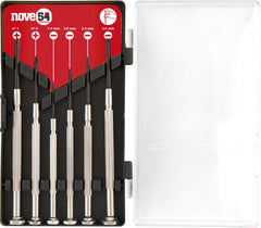 Jogo chave fenda e philips precisão aço carb c/ 6 pç