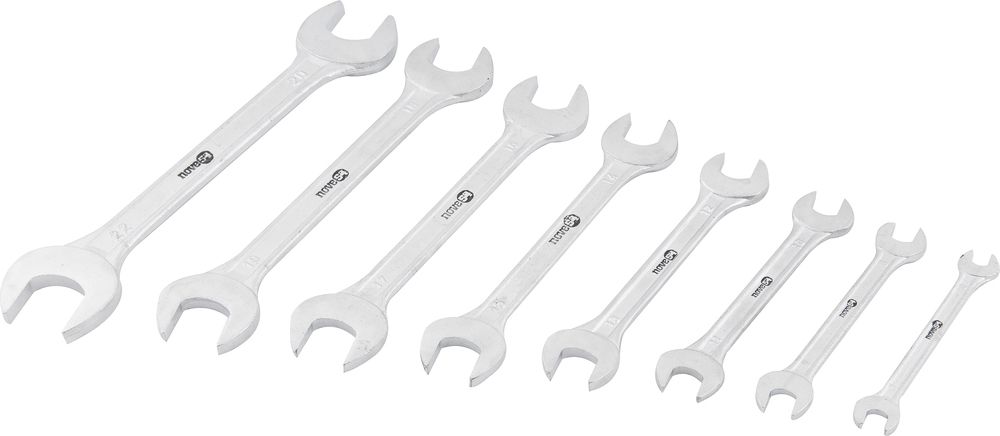 Jogo Chave Fixa 6-22mm Aço Carbono Com 8 Peças Estojo Plásti