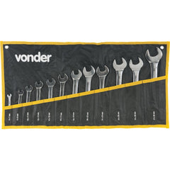 Jogo Chave Fixa 6-32mm Cromo Cromada 12 pçs Es Vonder