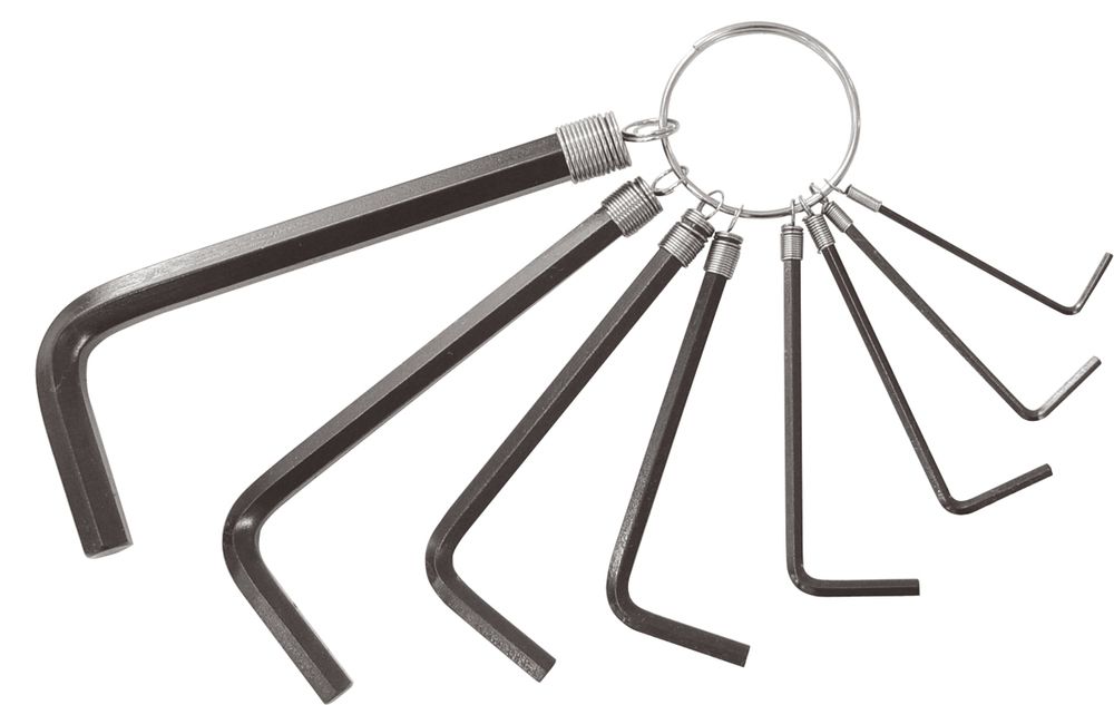 Jogo Chave Hexagonal Allen 1,5-8,0mm Tipo L Curta Vonder