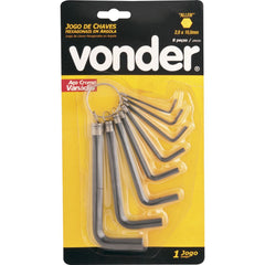 Jogo Chave Allen 2,0-10,0mm Tipo L Curta Argola Vonder