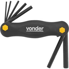 Jogo Chave Hexagonal Allen 2,0-8,0mm Plástico Vonder