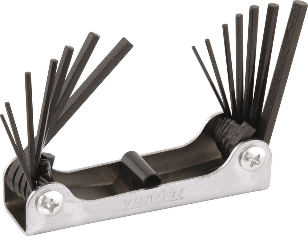 Jogo Chave Allen Combinado 1,5-6,0mm 1/16-1/4 Can Vonder