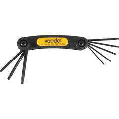 Jogo Chave Torx T06-t25 Canivete Plástico Cromo Vonder