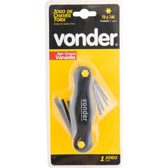 Jogo Chave Torx T9-t40 Canivete Plástico Cromo 8 Vonder