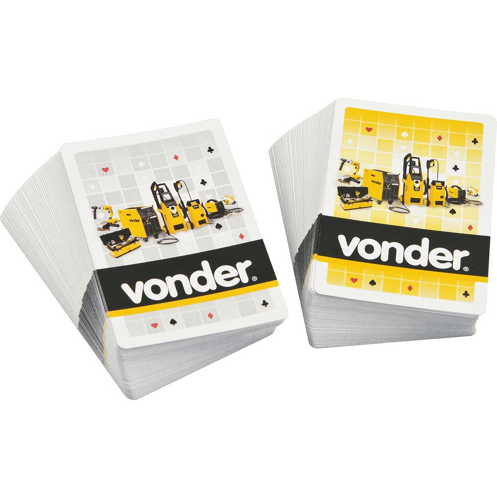 Jogo de baralho com 2 peças - Vonder