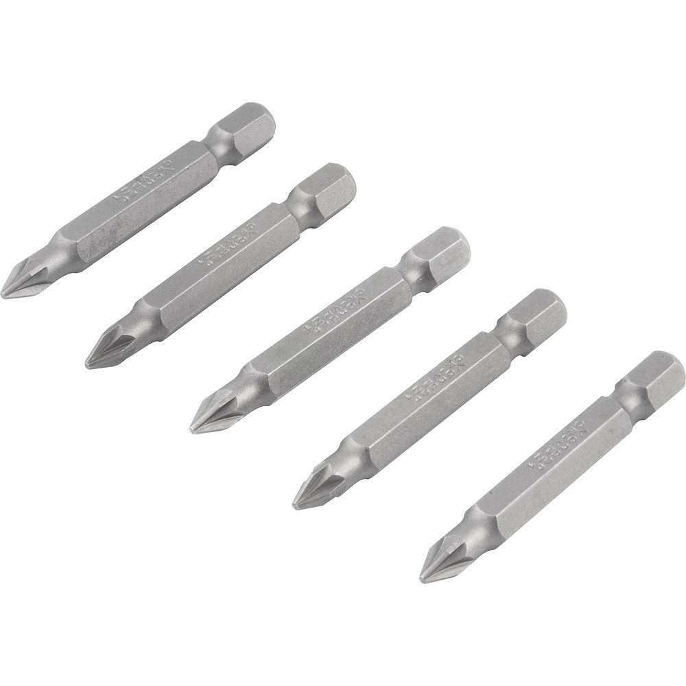 Jogo de Bits Ponteira Pozidrive c/ enc 1/4" Nº 1X50mm Vonder