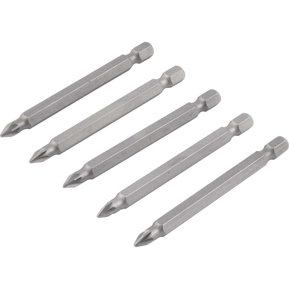 Jogo de Bits Ponteira Pozidrive c/ enc 1/4" Nº 1X75mm Vonder