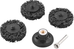 Jogo Esponja Abrasiva 50mm Haste 1/4 Preta Suporte 5 Vonder