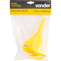 Jogo funil plástico com 4 peças fpv0004 Vonder