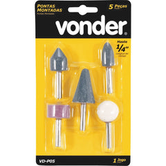 Jogo ponta montada com 5 peças vdp05 Vonder