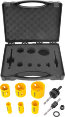 Jogo Serra Copo Aço Rápido 19-57mm Bimetálica Metal Vonder