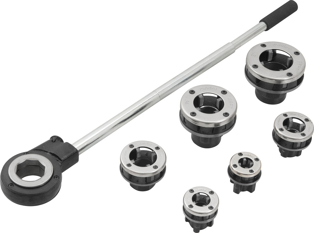Jogo Tarraxa Manual 1/2 À 2 Bspt Com Catraca Tubo De Vonder