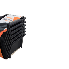 Kit 6 Gavetas Empilhaveis N3 Preto Presto