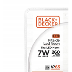 Kit Fita Led Neon 127V 3000K 7W Plug 5m IP65 Black+Decker