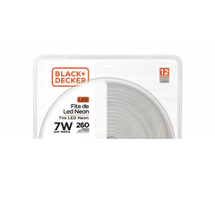 Kit Fita Led Neon 127V 6500K 7W Plug 5m IP65 Black+Decker