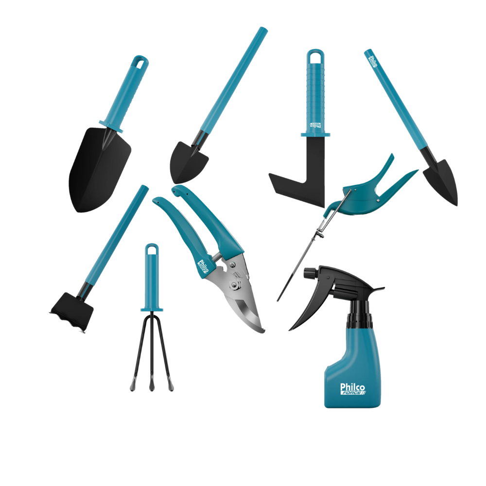 Kit Jardinagem Philco PKJ10 10 Ferramentas e Maleta