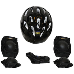 Kit de proteção radical c/ capacete tam. P preto Bel Sports