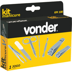 Kit manicure com 7 peças - Vonder