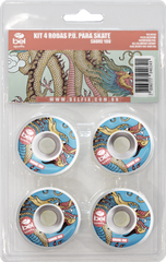 Kit rodas para skate 51x31mm em PU - Bel Sports