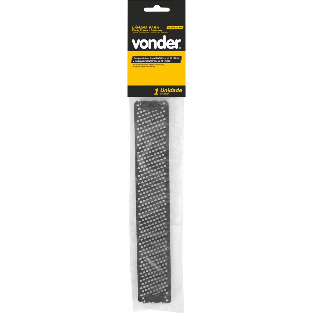 Lâmina para Grosa Plaina e Raspador 40 mm x 250 mm Vonder