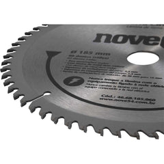 Lâmina Serra Circular Vídea 185mm 60 Dentes Furo 20mm Nove54