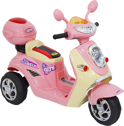 Lambreta elétrica infantil rosa - Bel Brink