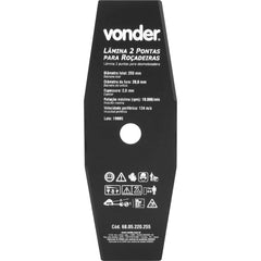 Lâmina 2 Pontas para Roçadeira 255x20,0x2,0mm - Vonder