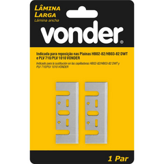 Lâmina Larga 82 x 29 x 3 mm para Plaina Elétrica Vonder