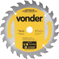 Lâmina Serra Circular Vídea 150x16x2,6mm 24D 8900 Rpm Vonder