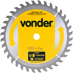 Lâmina Serra Circular Vídea 185x16x2,6mm 36D 7200 Rpm Vonder