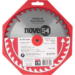 Lamina Serra Circular Vídea 185x20x2,2mm 36 Dentes 7200 Rpm